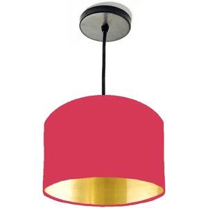 Brayden Studio 20cm x 15cm H Cotton Drum Lamp Shade pink/yellow 15.0 H x 20.0 W x 20.0 D cm