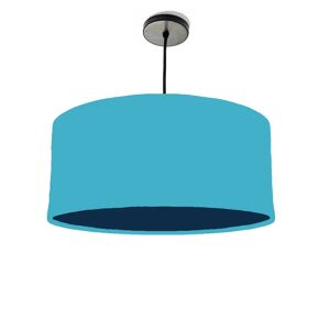 Brayden Studio 40cm x 20cm H Cotton Drum Lamp Shade blue 20.0 H x 40.0 W x 40.0 D cm