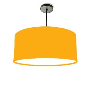 Brayden Studio 40cm x 20cm H Cotton Drum Lamp Shade white/yellow 20.0 H x 40.0 W x 40.0 D cm