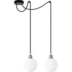 Ebern Designs Brambory 2 - Light Globle Pendant black 18.5 H x 15.0 W x 15.0 D cm