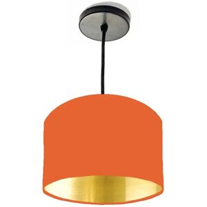 Brayden Studio 20cm x 15cm H Cotton Drum Lamp Shade orange/yellow 15.0 H x 20.0 W x 20.0 D cm