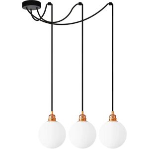 Ebern Designs Brambory 3 - Light Globle Pendant black/brown 18.5 H x 15.0 W x 15.0 D cm