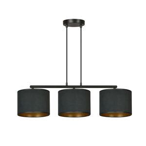 Ebern Designs Eamie 3 - Light Kitchen Island Drum Pendant black 100.0 H x 72.0 W x 20.0 D cm