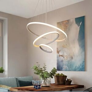 Etta Avenue Ackerson 3 - Light Novelty Geometric LED Pendant white 100.0 H x 80.0 W x 80.0 D cm