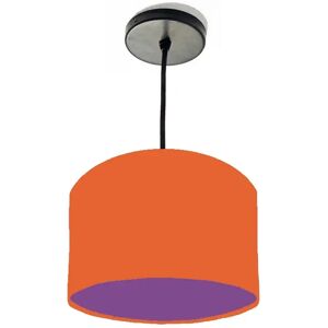 Brayden Studio 20cm x 15cm H Cotton Drum Lamp Shade orange/indigo 15.0 H x 20.0 W x 20.0 D cm