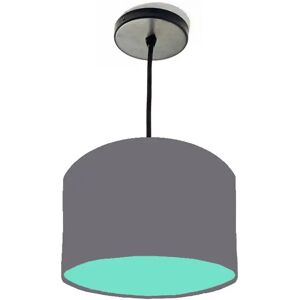 Brayden Studio 20cm x 15cm H Cotton Drum Lamp Shade gray/blue 15.0 H x 20.0 W x 20.0 D cm