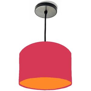 Brayden Studio 20cm x 15cm H Cotton Drum Lamp Shade orange/pink 15.0 H x 20.0 W x 20.0 D cm