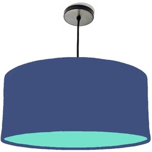 Brayden Studio 40cm x 20cm H Cotton Drum Lamp Shade blue 20.0 H x 40.0 W x 40.0 D cm