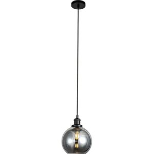 George Oliver Gadd 1-Light Single Globe Pendant black/white 100.0 H x 20.0 W x 20.0 D cm