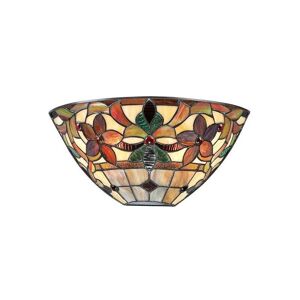 Kami - 2 Light Tiffany Uplighters Vintage Bronze, E14 - Elstead