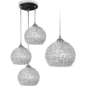 REA Pendant Lamp toolight APP634-3CPR Triple Metal Chrome 3-light points E27 18x30x15-95cm - chrome