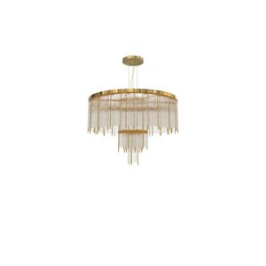 Luxxu Pharo II Suspension Chandelier Brass and Crystal