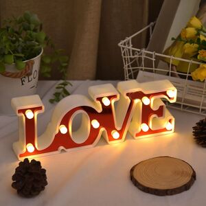 PatPat led Neon Love Conjoined Shape Letters Lamp  - Color-A