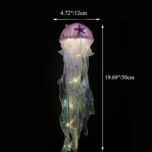 PatPat Jellyfish Lava Lamp, Lava Mood Lamp for Adults Kids, Large Electric Jellyfish Night Light to Decorate Home Office, Premium Gift for Christmas, Hallowe  - Purple