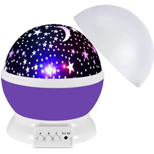 PatPat Star and Moon Night Light for Kids Universe Star Sea Birthday Night Light Projection Lamp  - Lavender