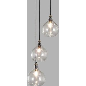 Nkuku Ziva Glass Cluster Pendant Light - Clear - Unisex