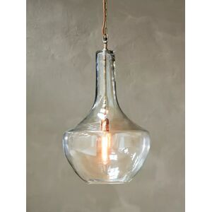 Nkuku Agataria Glass Large Pendant Light, Clear - Clear - Unisex