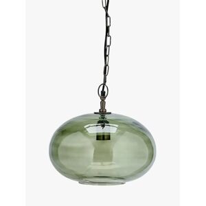Nkuku Otoro Glass Round Pendant Light, Small - Green - Unisex