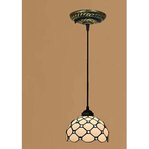 AttreX Tiffany Style Pendant Light Fixtures，Stained Glass Ceiling Lights ，Retro Decoration Pendant Ceiling Lights for Cafe/Living Room/Bedroom/Corridor/Aisle/Entrance/Hall (Color : 3)