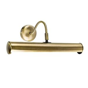 MiniSun Modern Adjustable Twin Picture Wall Light in an Antique Brassed Effect Finish