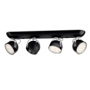 Philips MyLiving Dyna LED Spotlight Bar 4 Bulbs, White, Black, 4er Spot