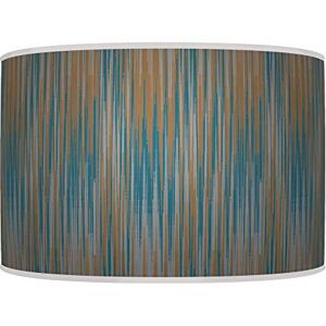 ARK HOUSE 30cm (12") Abstart stripes Teal Brown gold HANDMADE LAMPSHADE GICLEE PRINTED FABRIC PENDANT CEILING LIGHT SHADE 957 (For table or floor lamp)