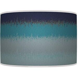 ARK HOUSE 30cm (12") Abstract Navy Teal Grey HANDMADE LAMPSHADE GICLEE PRINTED FABRIC PENDANT CEILING LIGHT SHADE 951 (for table or floor lamp)