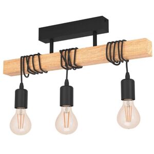 EGLO Townshend Natural Wood And Metal 3 Light Ceiling Pendant