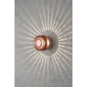 Konstsmide Monza Single Light LED Outdoor Wall Fitting with Anodized Copper Finish