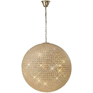 Diyas Lighting IL30750 Ava 12 Light French Gold & Crystal Ceiling Pendant