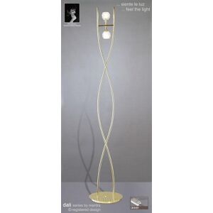 Mantra Lighting M0101PB Dali 2 Light Polished Brass Floor Lamp