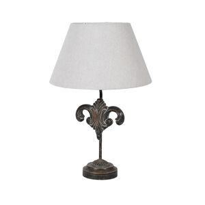 Fleur De Lis Table Lamp Material: fabric,polyresin