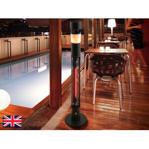 Schuller Lighting Heat Sound Outdoor Electric Heater with RGB LED Light, Speaker, Bluetooth, Remote, IP55