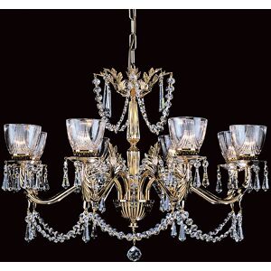 Impex Lighting Livorno Halogen Strass 8 Arm Chandelier