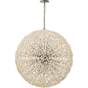 Luminosa Lighting Salisbury Ceiling Pendant 1.5m Sphere 84 Light G9 Polished Chrome, Crystal