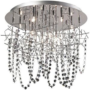 INSPIRED LIGHTING Lexi Ceiling 10 Light G4 Polished Chrome/Crystal, NOT LED/CFL Compatible