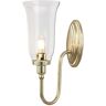 Loops IP44 Tall Flute Style Glass Cup Highly Polished Brass LED G9 3.5W