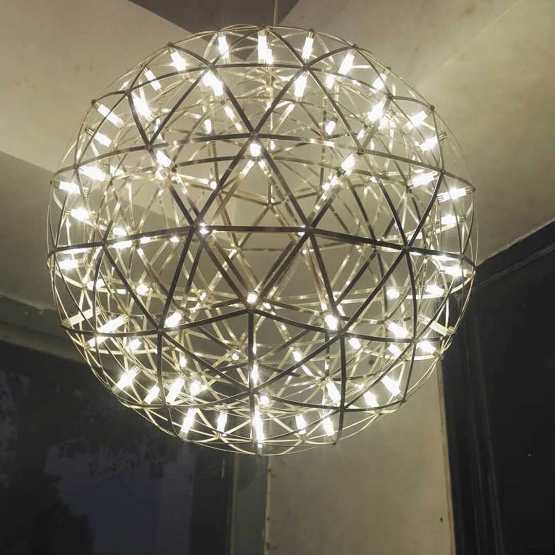 Photos - Chandelier / Lamp Rio Ozzy 1-Light Globe LED Pendant gray/white 60.0 H x 60.0 W x 60.0 D cm 