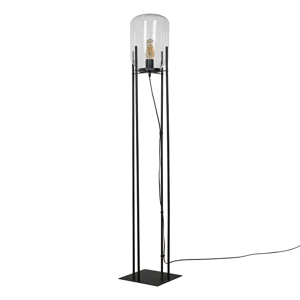 MiniSun 140cm Matte Black Floor Lamp black 140.0 H x 25.0 W x 25.0 D cm