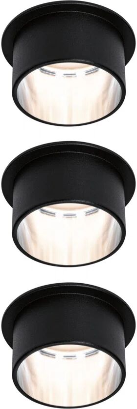 Paulmann 6.2cm LED Recessed Lighting Kit black 4.5 H x 7.0 W cm