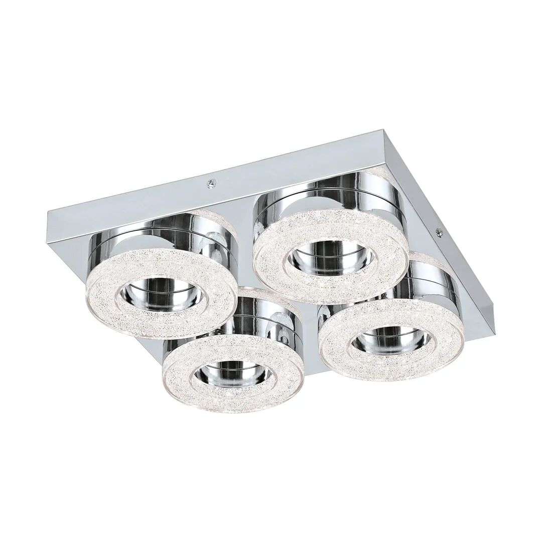 Photos - Chandelier / Lamp Metro Northgate 4-Light LED Flush Mount gray/white 6.0 H x 28.0 W x 28.0 D