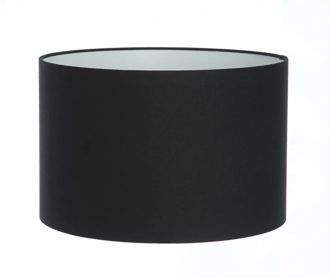 Photos - Chandelier / Lamp Wayfair Basics™ Linen Drum Lamp Shade black 30.0 H x 30.0 W x 30.0 D cm