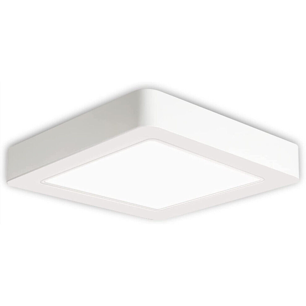 ExtraStar LED Ceiling Lights, 18W 1800LM Modern Square Flush LED Ceiling Lamp