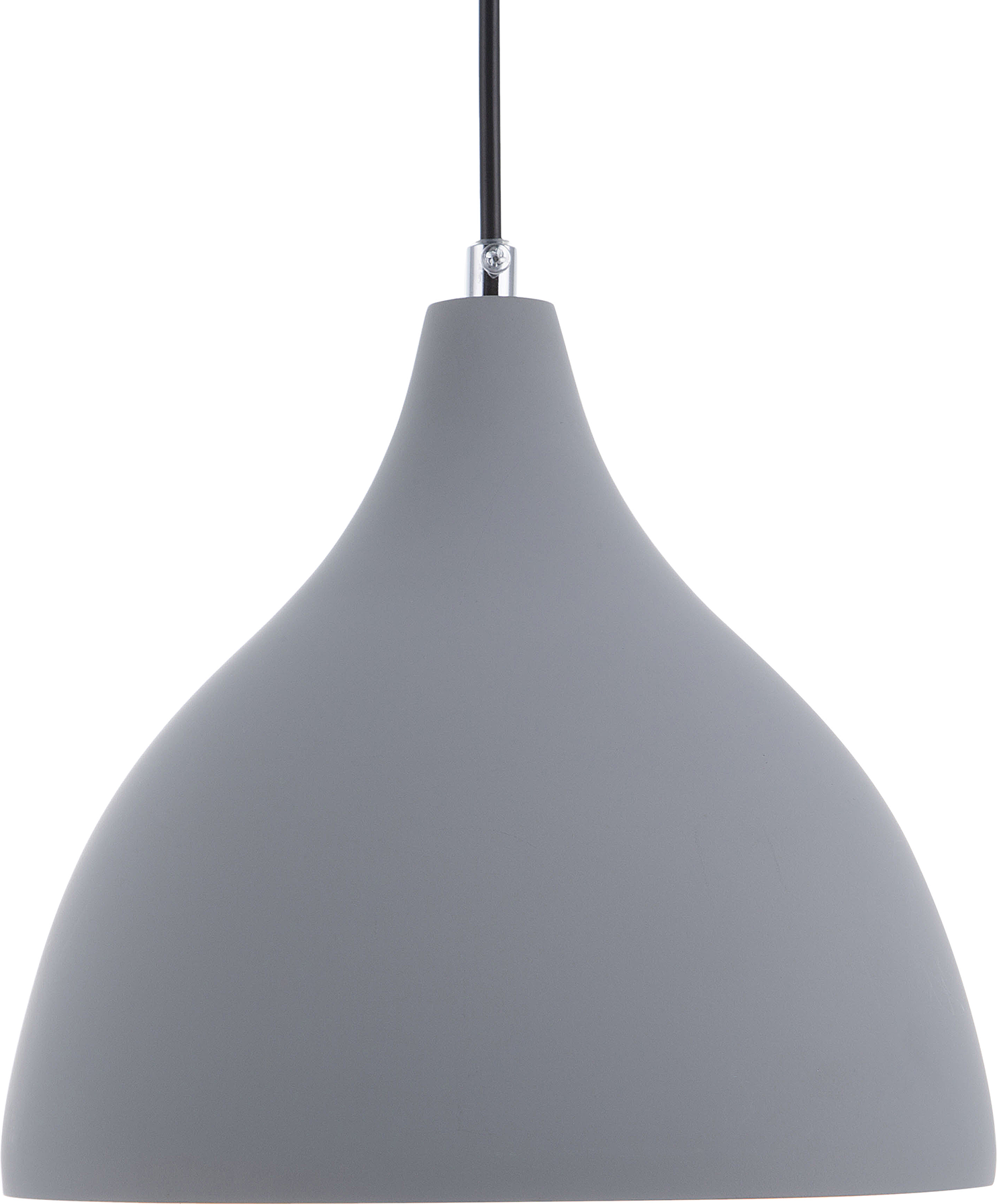 Photos - Chandelier / Lamp Beliani Pendant Lamp Grey Concrete Scandinavian Style Ceiling Light Materi 