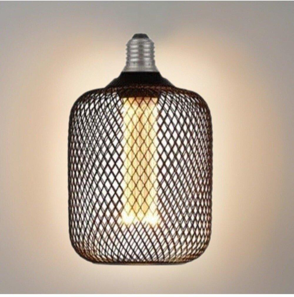 CGC Lighting Decorative Black Mesh Dimmable LED Bulb 1800K Ultra Warm