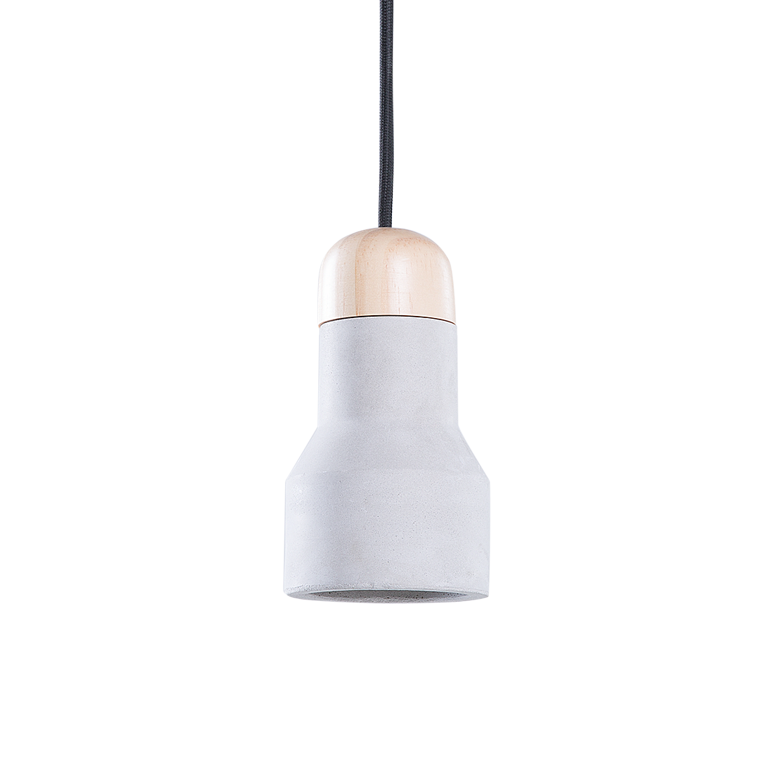 Beliani 1-Light Pendant Grey Concrete Lamp Industrial