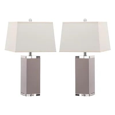 Safavieh 2-piece Deco Table Lamp Set, Grey