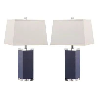 Safavieh 2-piece Deco Table Lamp Set, Blue