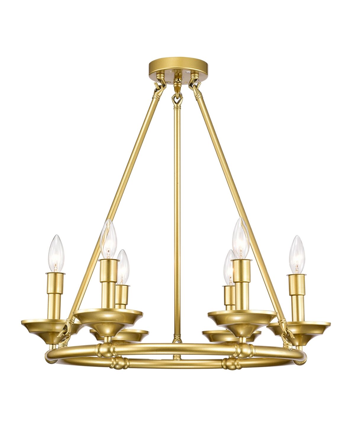 Home Accessories Howie Indoor Chandelier with Light Kit - Matte Gold-Tone