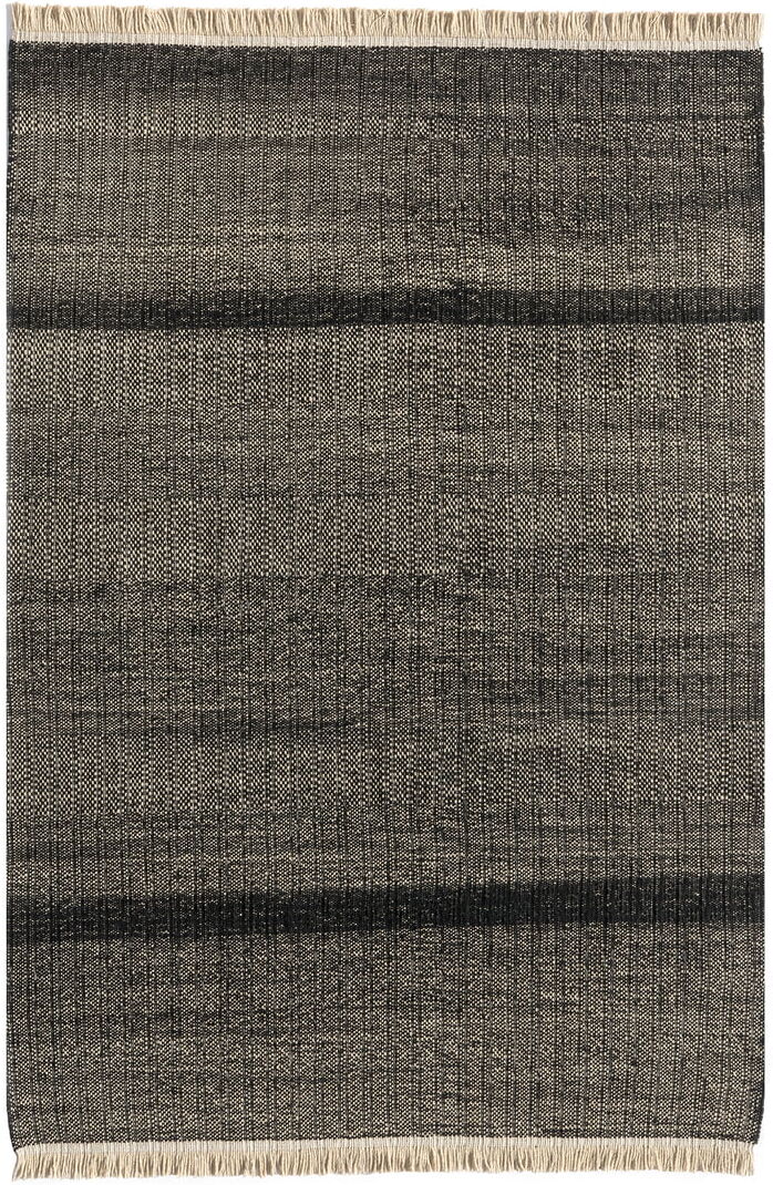 nanimarquina - Tres Outdoor-Teppich Texture, 200 x 300 cm, schwarz